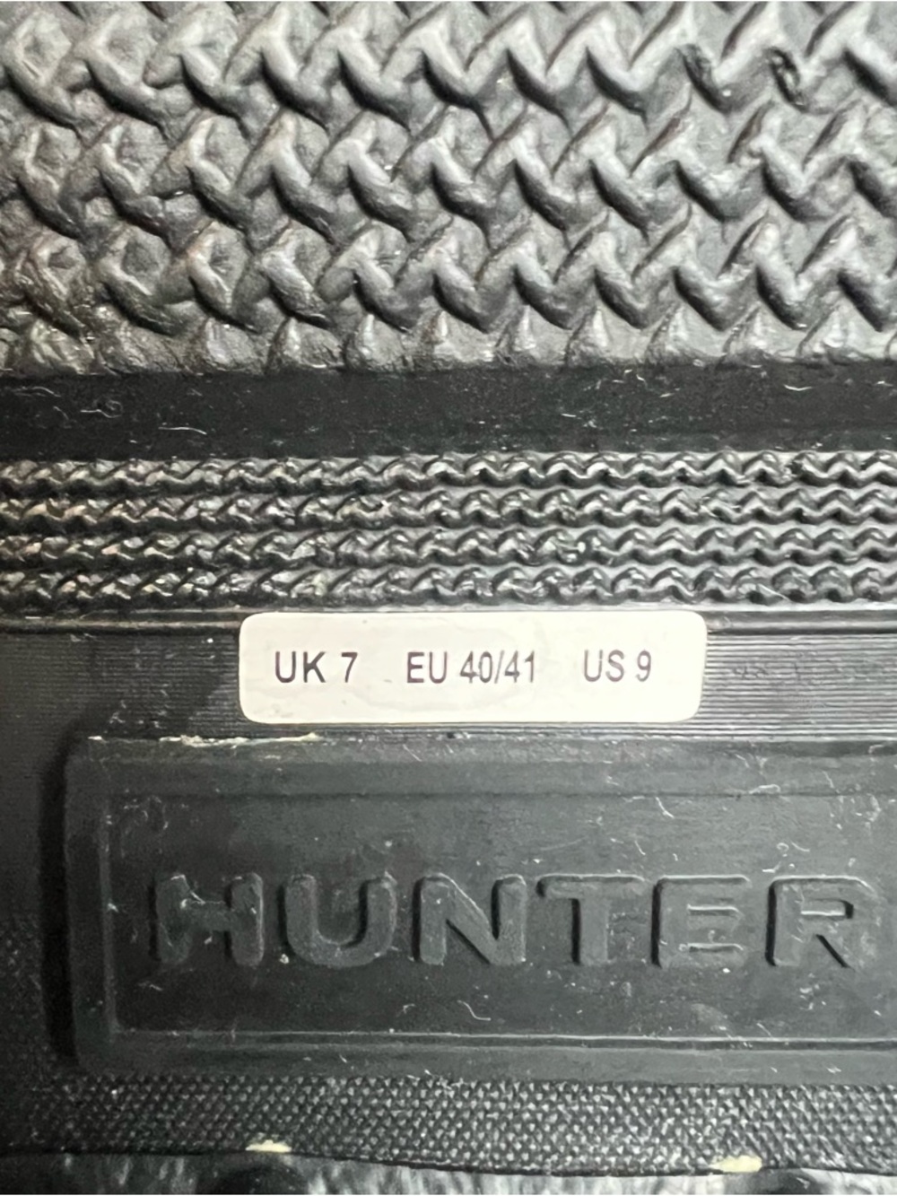 Hunter Original Tall Matte Black Waterproof Rain Boots Women's US 9 EU 40 - Picture 6 of 9